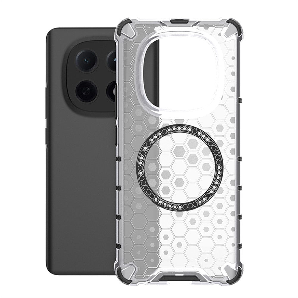For Xiaomi Poco M8 5G / Redmi Note 15 5G (Global) Magnetic Case Honeycomb Design TPU + PC Phone Cover