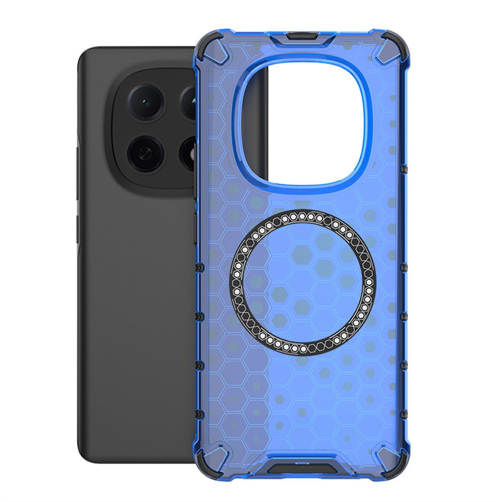For Xiaomi Poco M8 5G / Redmi Note 15 5G (Global) Magnetic Case Honeycomb Design TPU + PC Phone Cover