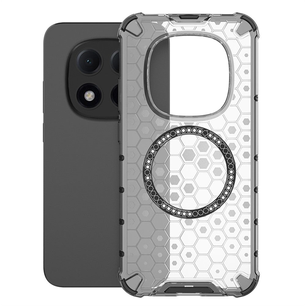 For Xiaomi Poco M8 Pro 5G / Redmi Note 15 Pro+ 5G (Global) Magnetic Case Honeycomb Design TPU + PC Phone Cover