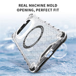 For Xiaomi Poco M8 Pro 5G / Redmi Note 15 Pro+ 5G (Global) Magnetic Case Honeycomb Design TPU + PC Phone Cover