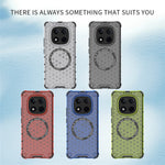 For Xiaomi Poco M8 Pro 5G / Redmi Note 15 Pro+ 5G (Global) Magnetic Case Honeycomb Design TPU + PC Phone Cover