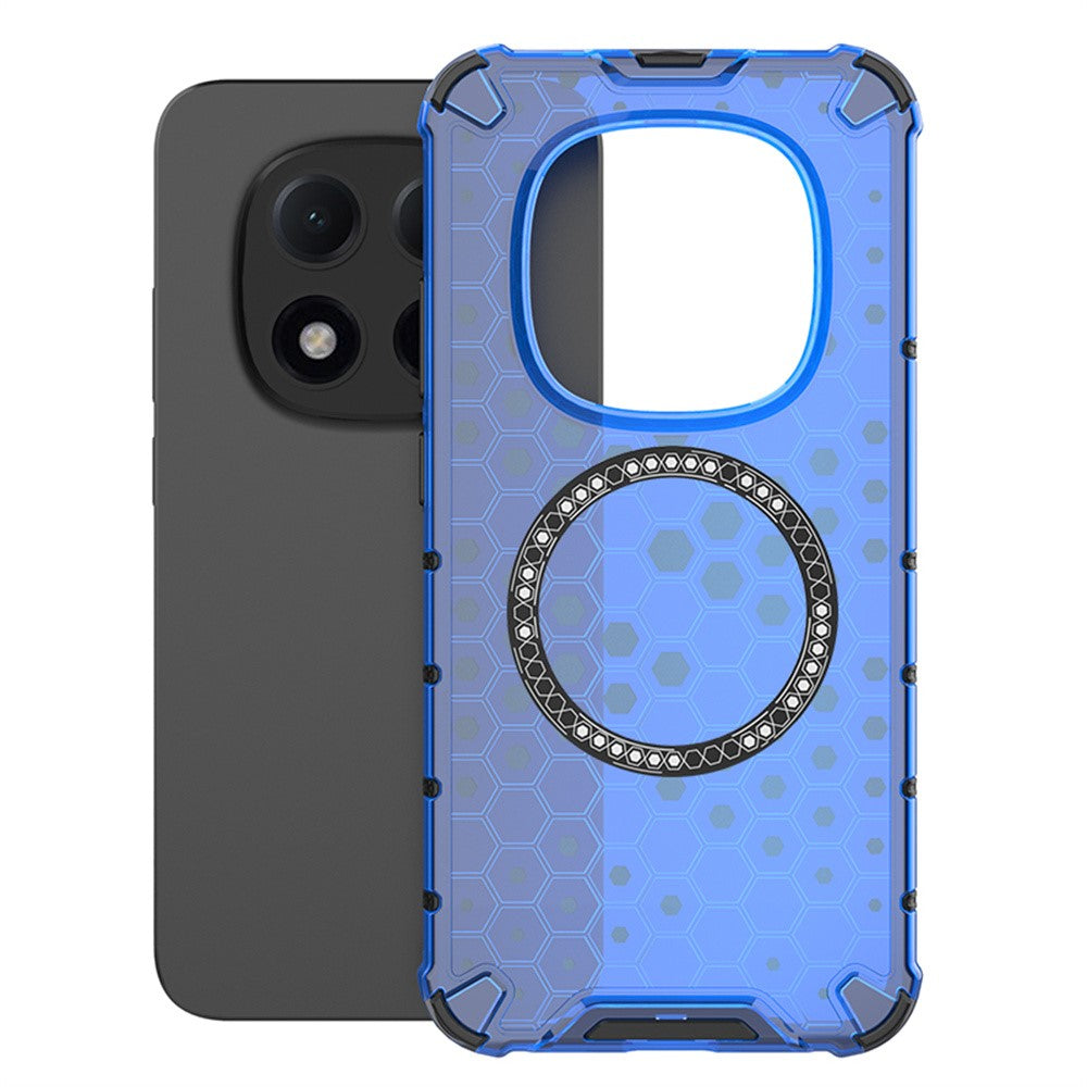 For Xiaomi Poco M8 Pro 5G / Redmi Note 15 Pro+ 5G (Global) Magnetic Case Honeycomb Design TPU + PC Phone Cover