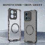 For Xiaomi Redmi 15C 4G (Global) (171mm) / Poco C85 4G (171mm) Magnetic Case Honeycomb Design TPU + PC Phone Cover