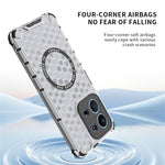 For Xiaomi Redmi 15C 4G (Global) (171mm) / Poco C85 4G (171mm) Magnetic Case Honeycomb Design TPU + PC Phone Cover