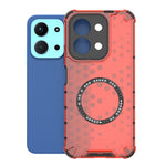 For Xiaomi Redmi 15C 4G (Global) (171mm) / Poco C85 4G (171mm) Magnetic Case Honeycomb Design TPU + PC Phone Cover