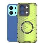 For Xiaomi Redmi 15C 4G (Global) (171mm) / Poco C85 4G (171mm) Magnetic Case Honeycomb Design TPU + PC Phone Cover