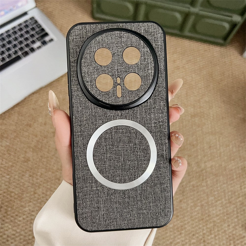 For Honor Magic8 Pro 5G Magnetic Case Drop-Proof TPU + Cloth Back Phone Cover