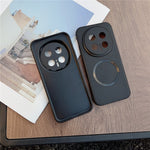 For Honor Magic8 Pro 5G Magnetic Case Litchi Texture PU Leather + TPU Phone Back Cover
