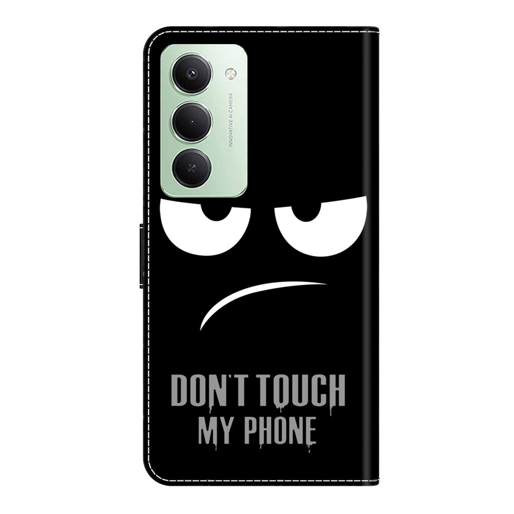 For Xiaomi Redmi 15 4G (EU) (171mm) Case Magnetic Clasp 3D Pattern Leather Wallet Phone Cover