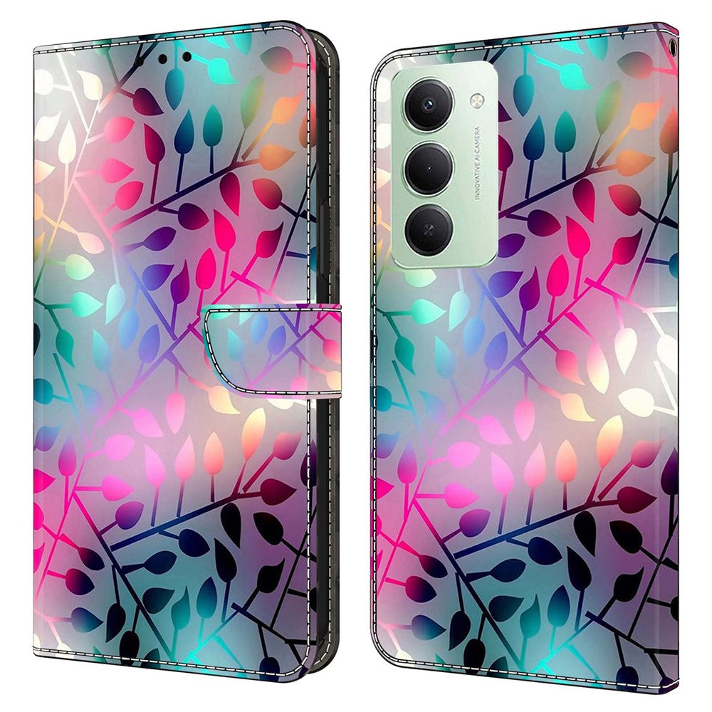 For Xiaomi Redmi 15 4G (EU) (171mm) Case Magnetic Clasp 3D Pattern Leather Wallet Phone Cover
