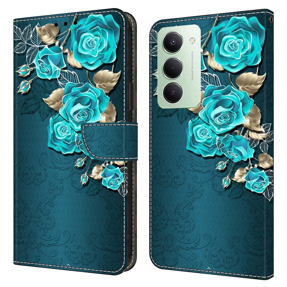 For Xiaomi Redmi 15 4G (EU) (171mm) Case Magnetic Clasp 3D Pattern Leather Wallet Phone Cover