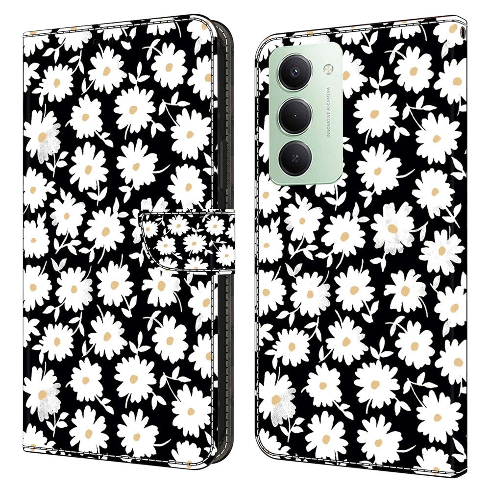 For Xiaomi Redmi 15 4G (EU) (171mm) Case Magnetic Clasp 3D Pattern Leather Wallet Phone Cover