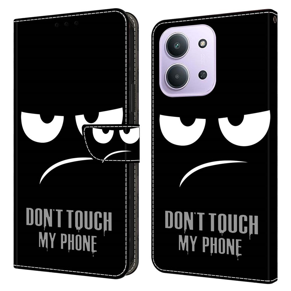 For Xiaomi Redmi 15C 4G (Global) (171mm)  /  Poco C85 4G (171mm) Case Magnetic Clasp 3D Pattern Leather Wallet Phone Cover