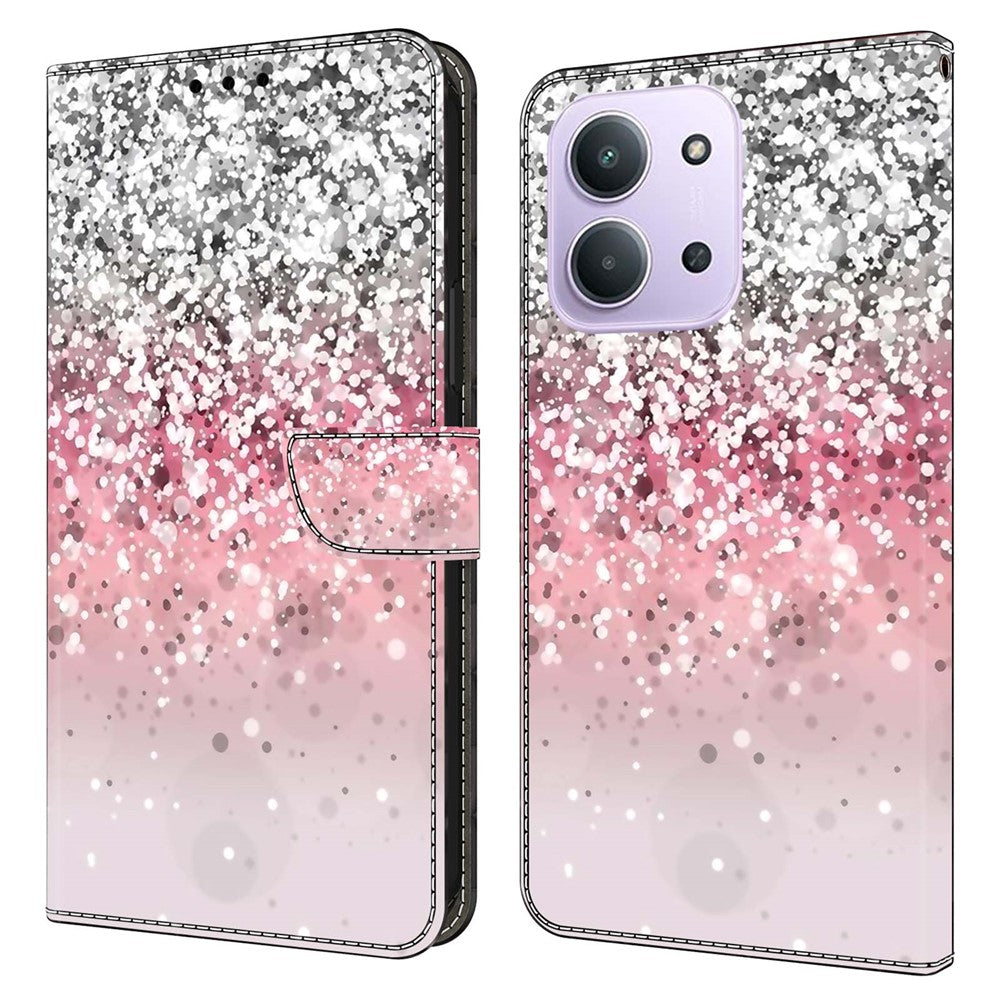 For Xiaomi Redmi 15C 4G (Global) (171mm)  /  Poco C85 4G (171mm) Case Magnetic Clasp 3D Pattern Leather Wallet Phone Cover