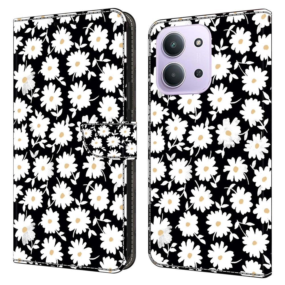 Phone Case For Xiaomi Redmi 15C 5G (EU) (173mm)  /  4G (EU) (173mm)  /  Poco C85 4G (173mm) Magnetic Clasp 3D Pattern Leather Wallet Cover