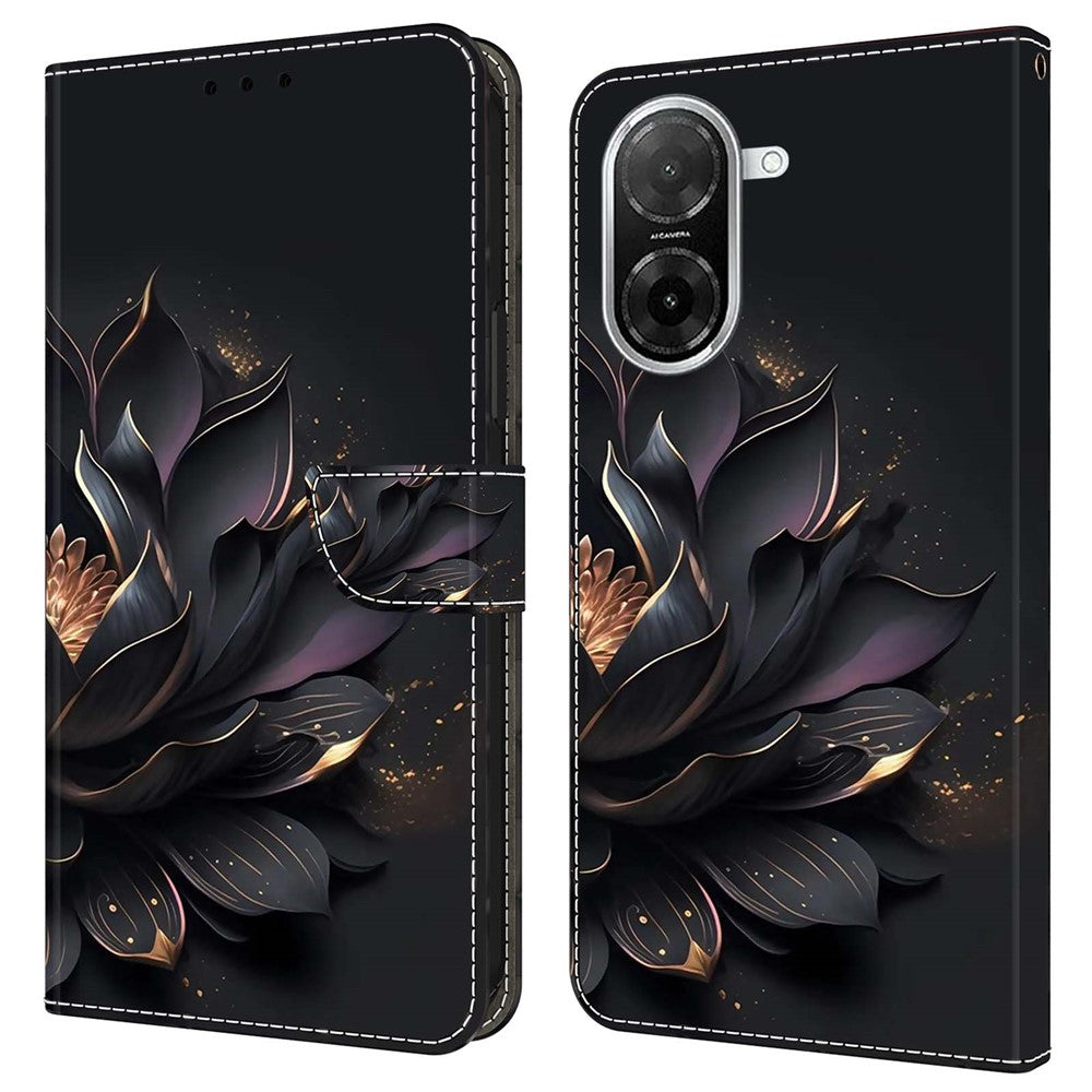 For Xiaomi Redmi A5 NFC (EU) (173.45mm) Case Magnetic Clasp 3D Pattern Leather Wallet Phone Cover