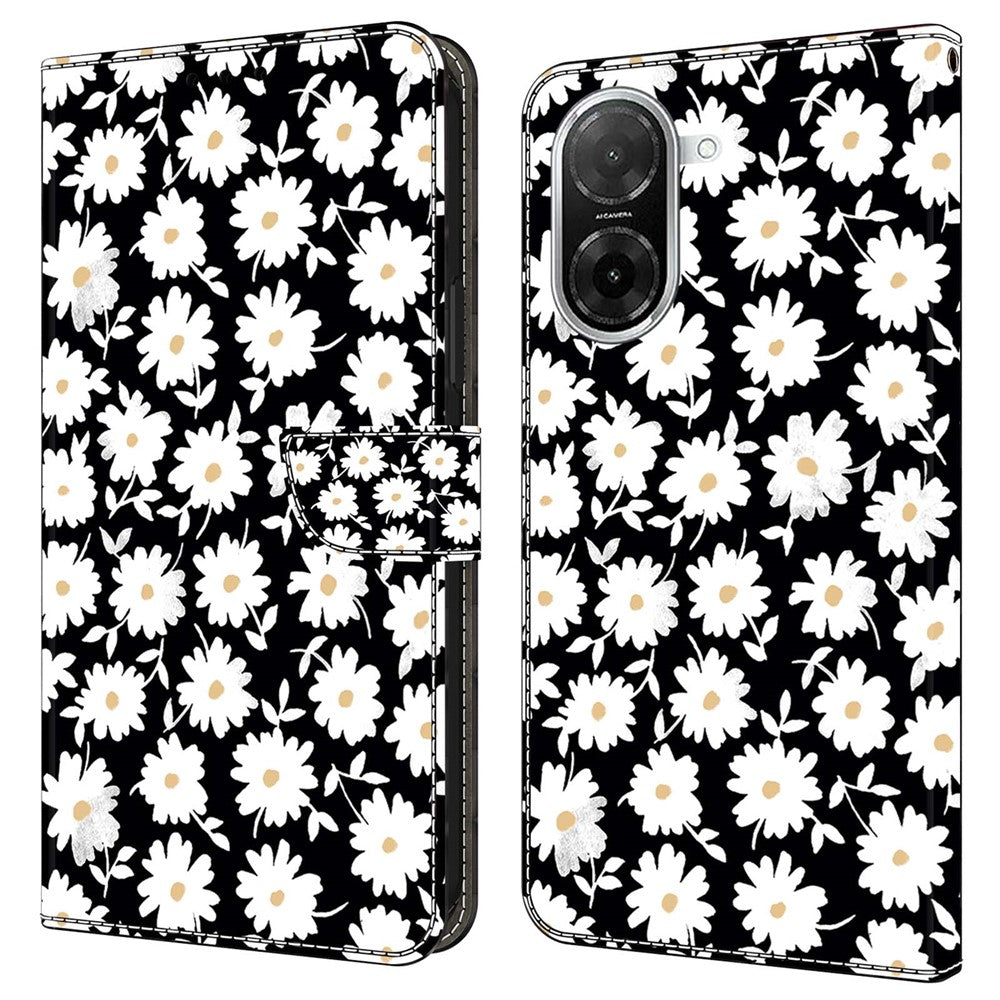 For Xiaomi Redmi A5 NFC (EU) (173.45mm) Case Magnetic Clasp 3D Pattern Leather Wallet Phone Cover