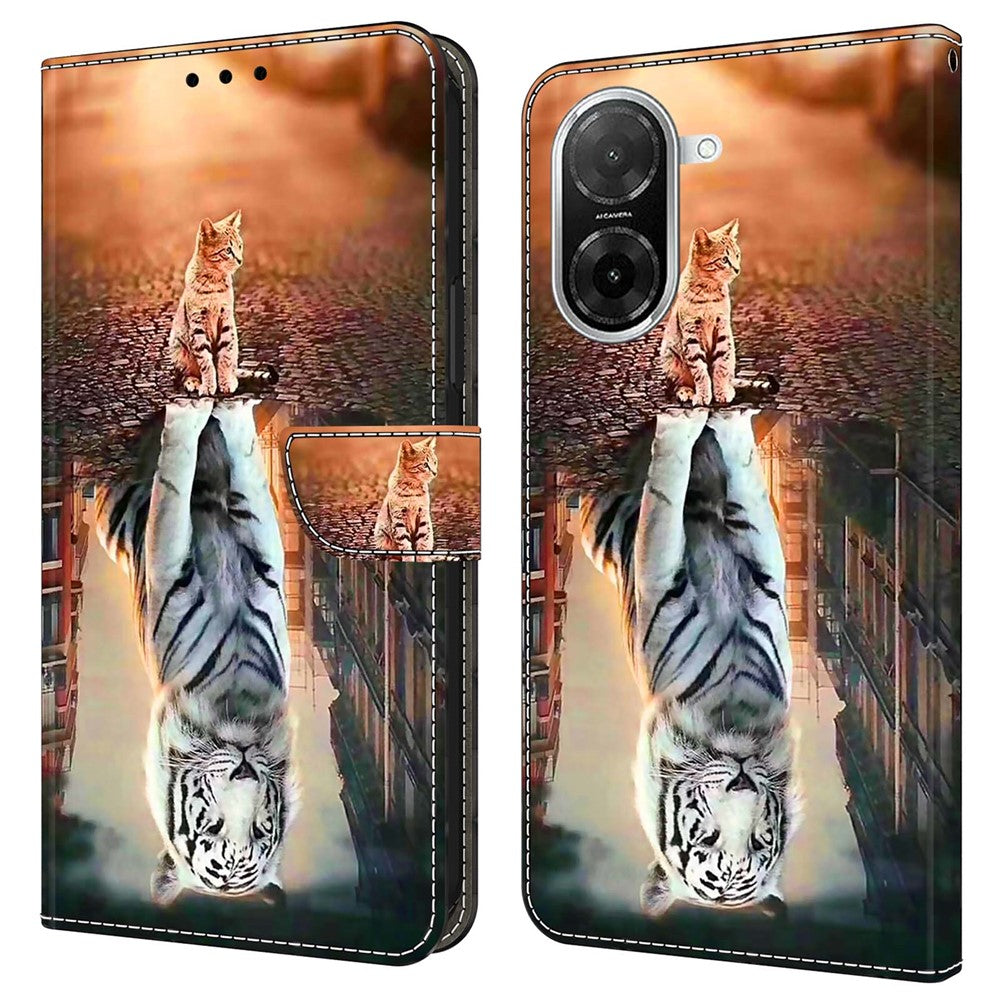 For Xiaomi Redmi A5 NFC (EU) (173.45mm) Case Magnetic Clasp 3D Pattern Leather Wallet Phone Cover