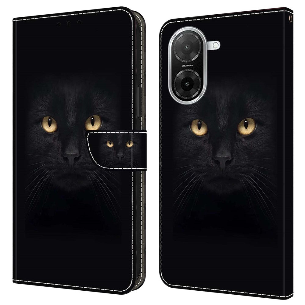For Xiaomi Redmi A5 NFC (EU) (173.45mm) Case Magnetic Clasp 3D Pattern Leather Wallet Phone Cover