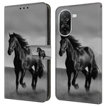 For Xiaomi Redmi A5 NFC (EU) (173.45mm) Case Magnetic Clasp 3D Pattern Leather Wallet Phone Cover