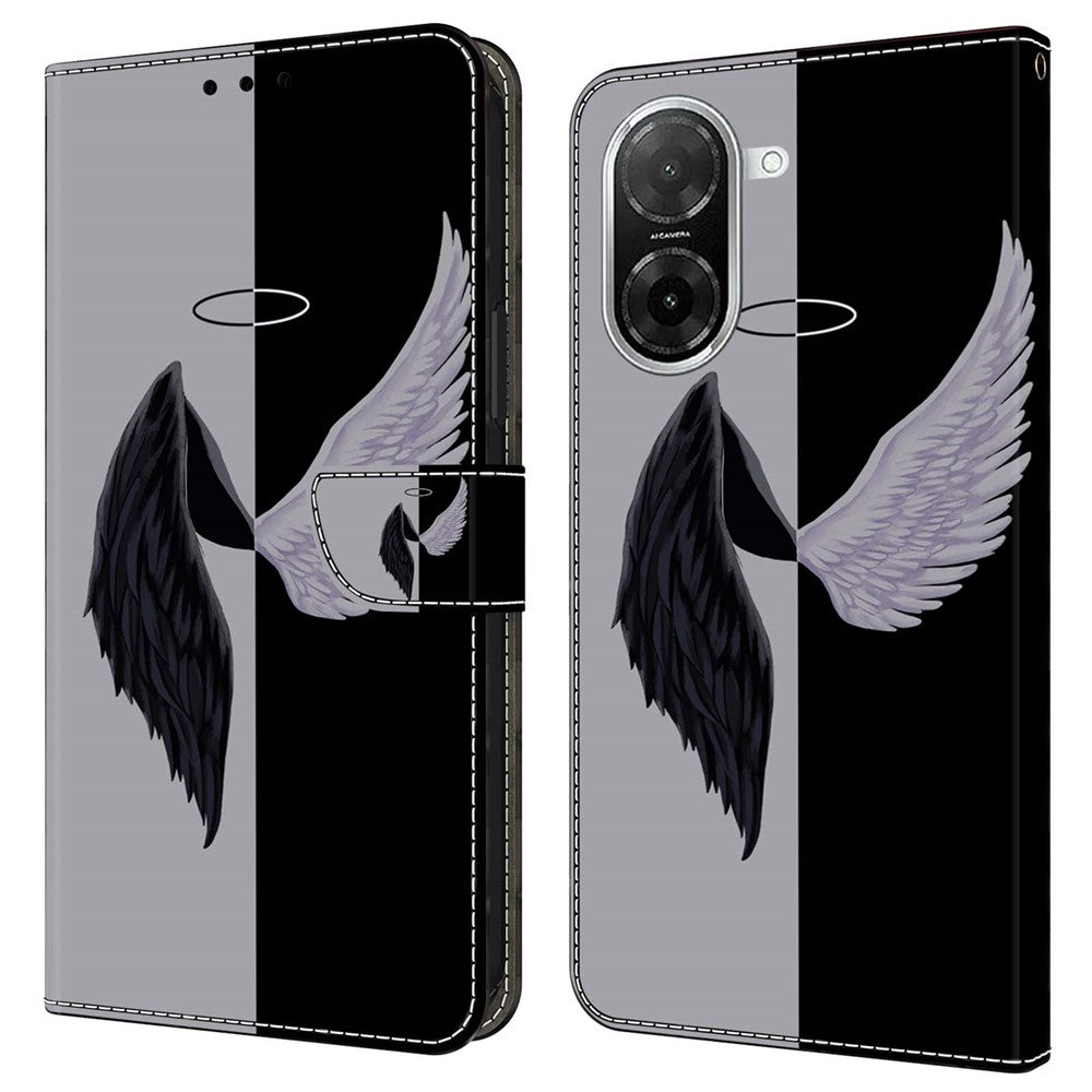 For Xiaomi Redmi A5 NFC (EU) (173.45mm) Case Magnetic Clasp 3D Pattern Leather Wallet Phone Cover