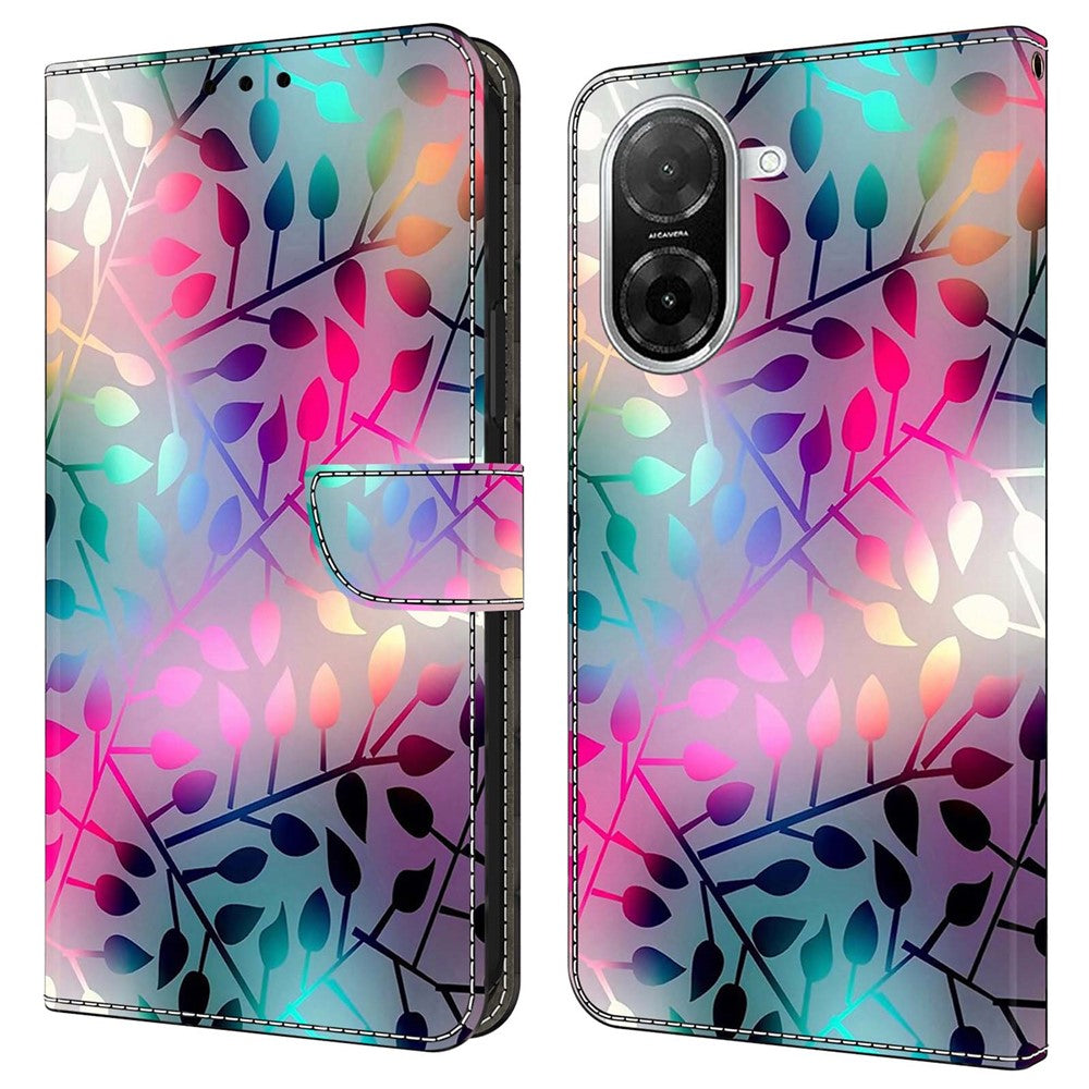 For Xiaomi Redmi A5 NFC (EU) (173.45mm) Case Magnetic Clasp 3D Pattern Leather Wallet Phone Cover