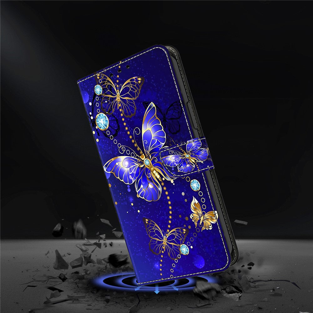 For Xiaomi Redmi 15C 4G (Global) (171mm)  /  Poco C85 4G (171mm) Case 3D Pattern PU Leather Wallet Phone Cover with Stand