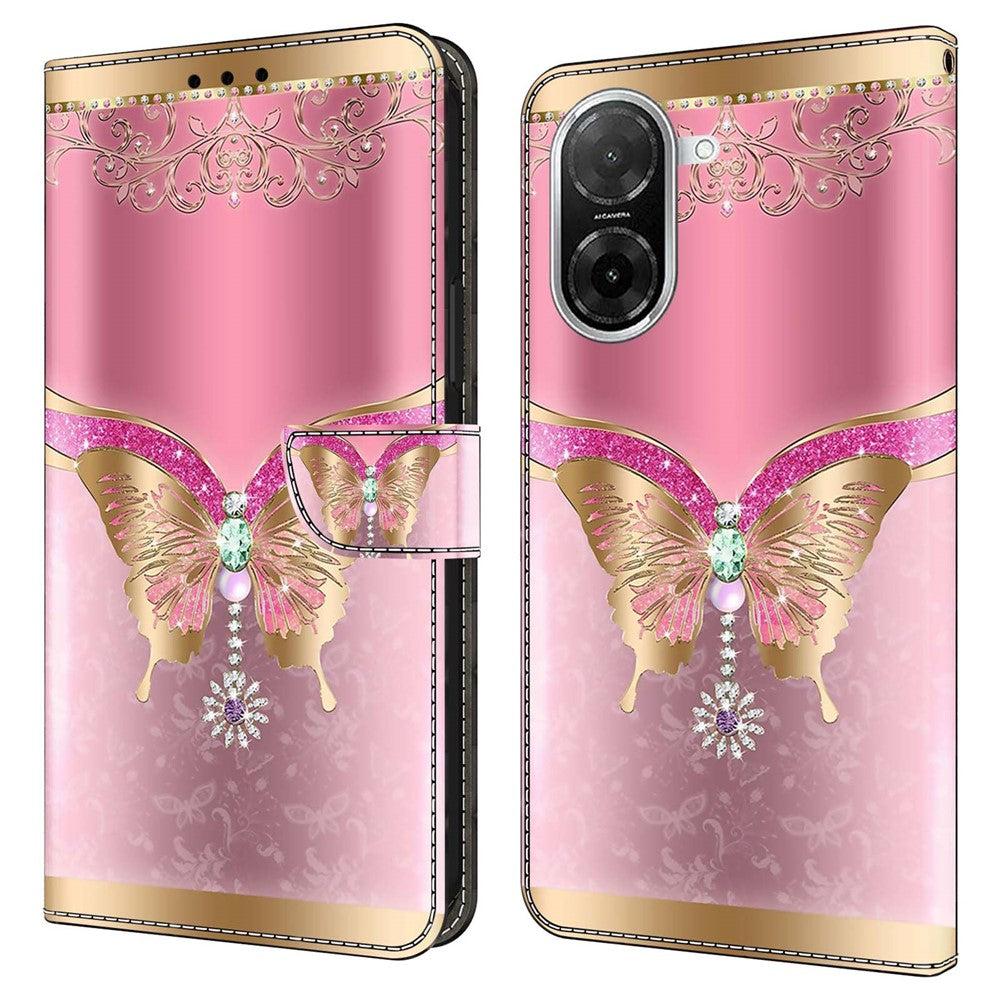 For Xiaomi Redmi A5 NFC (EU) (173.45mm) Case 3D Pattern PU Leather Wallet Phone Cover with Stand
