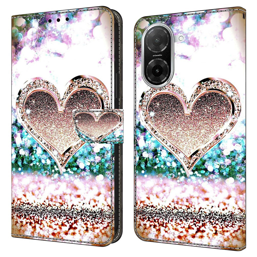 For Xiaomi Redmi A5 NFC (EU) (173.45mm) Case 3D Pattern PU Leather Wallet Phone Cover with Stand