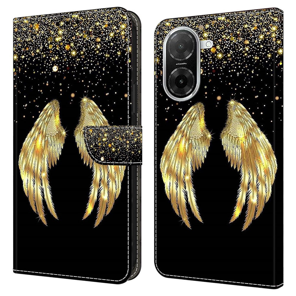 For Xiaomi Redmi A5 NFC (EU) (173.45mm) Case 3D Pattern PU Leather Wallet Phone Cover with Stand