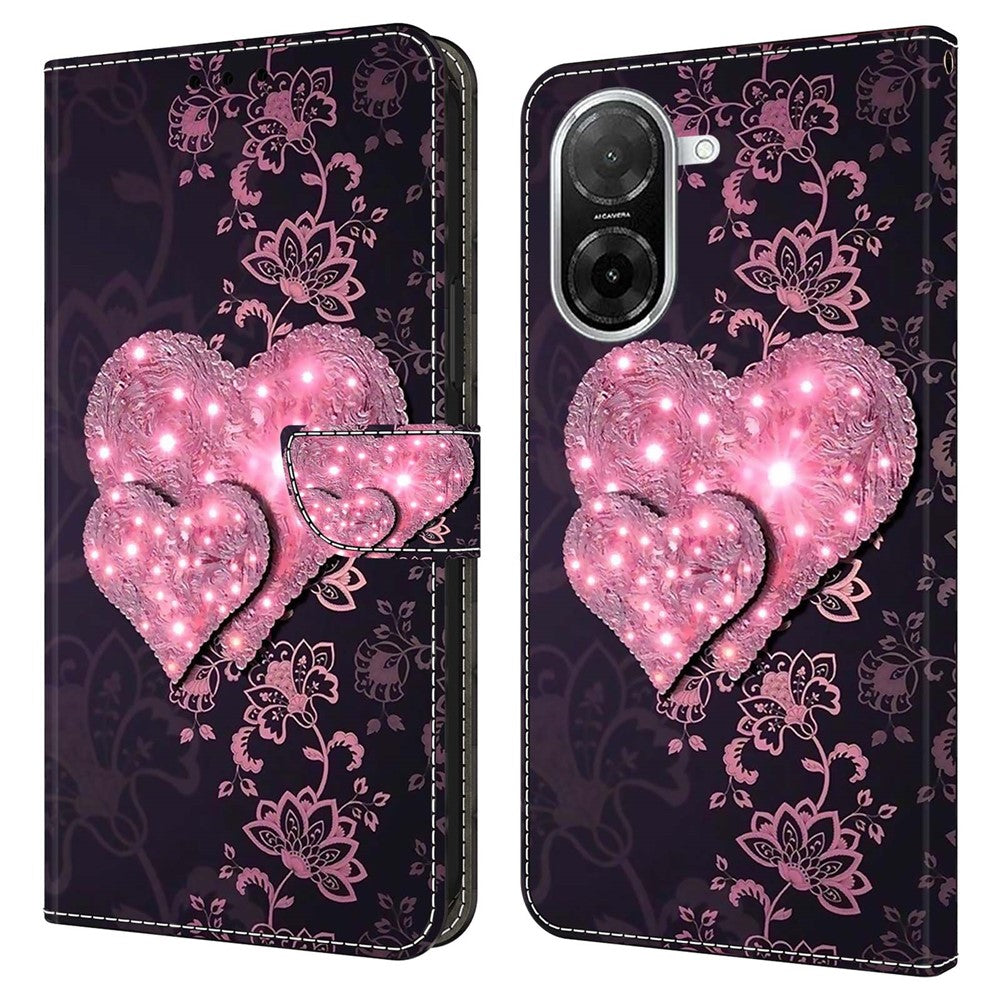 For Xiaomi Redmi A5 NFC (EU) (173.45mm) Case 3D Pattern PU Leather Wallet Phone Cover with Stand