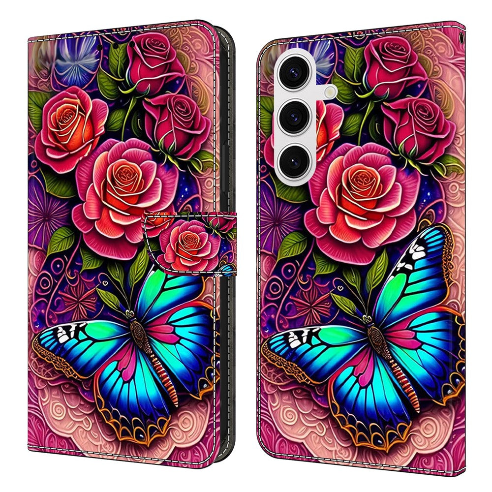 Samsung Galaxy S26+ Fodral PU Läder Plånboksfodral med Stativ