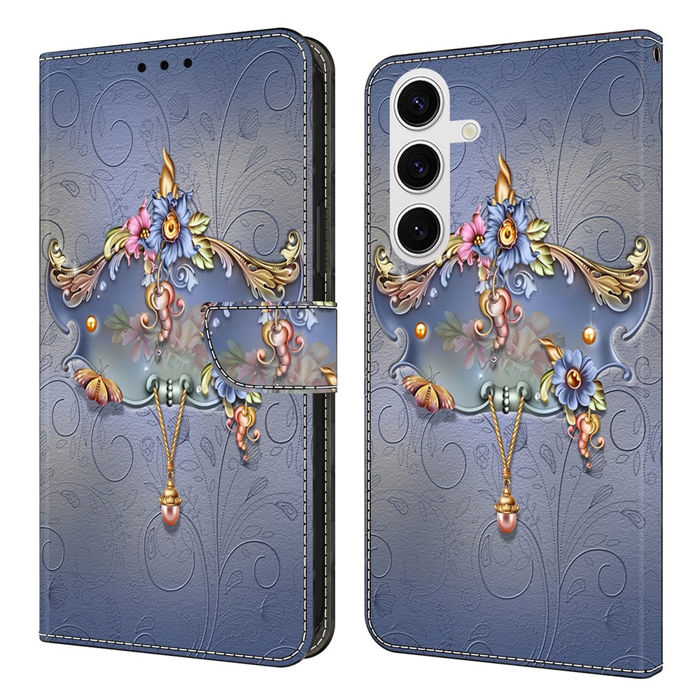 Samsung Galaxy S26+ Fodral PU Läder Plånboksfodral med Stativ