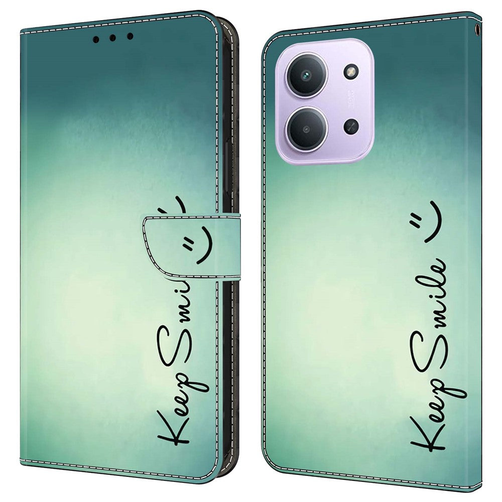 For Xiaomi Redmi 15C 4G (Global) (171mm)  /  Poco C85 4G (171mm) Case PU Leather Wallet Phone Cover with Stand