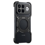 Magnetisk telefoncover til Xiaomi Redmi K90 Pro Max 5G / Poco F8 Ultra med støtteben og metalbumper