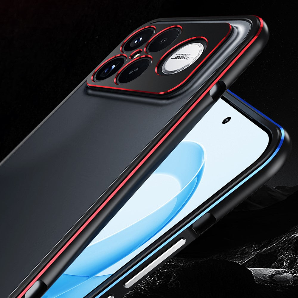 For Xiaomi Redmi K90 Pro Max 5G / Poco F8 Ultra Bumper Case Metal Frame Phone Cover with Camera Lens Guard