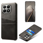 For Xiaomi 15T Case Dual Card Slots PU Leather + Hard PC Phone Cover