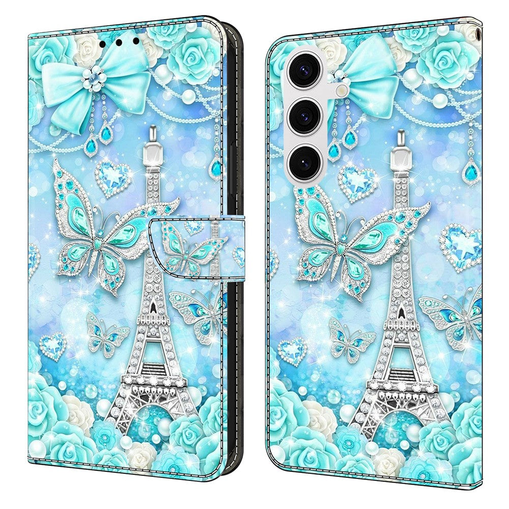 Plånboksfodral för Samsung Galaxy S26 med mönstertryck, stativ, läder, flipfodral