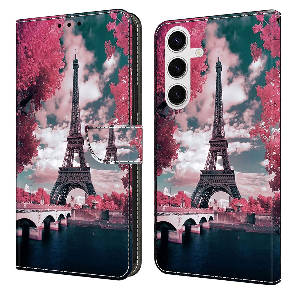 Plånboksfodral för Samsung Galaxy S26 med mönstertryck, stativ, läder, flipfodral