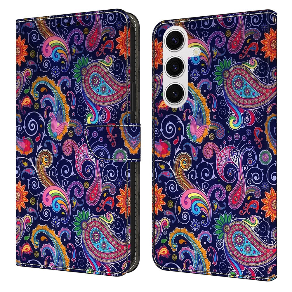 Plånboksfodral för Samsung Galaxy S26 med mönstertryck, stativ, läder, flipfodral