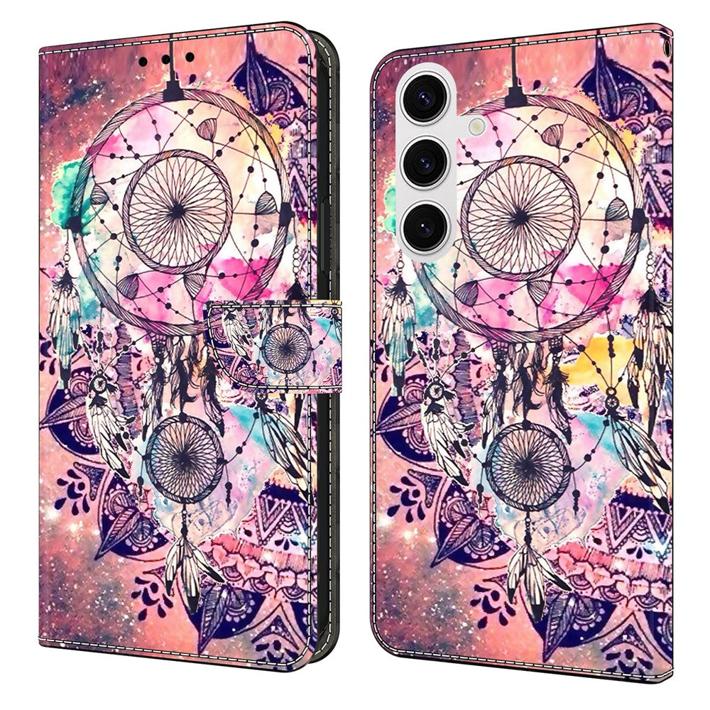 Plånboksfodral för Samsung Galaxy S26 med mönstertryck, stativ, läder, flipfodral
