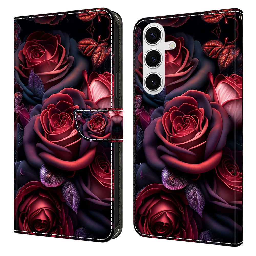 Plånboksfodral för Samsung Galaxy S26 med mönstertryck, stativ, läder, flipfodral