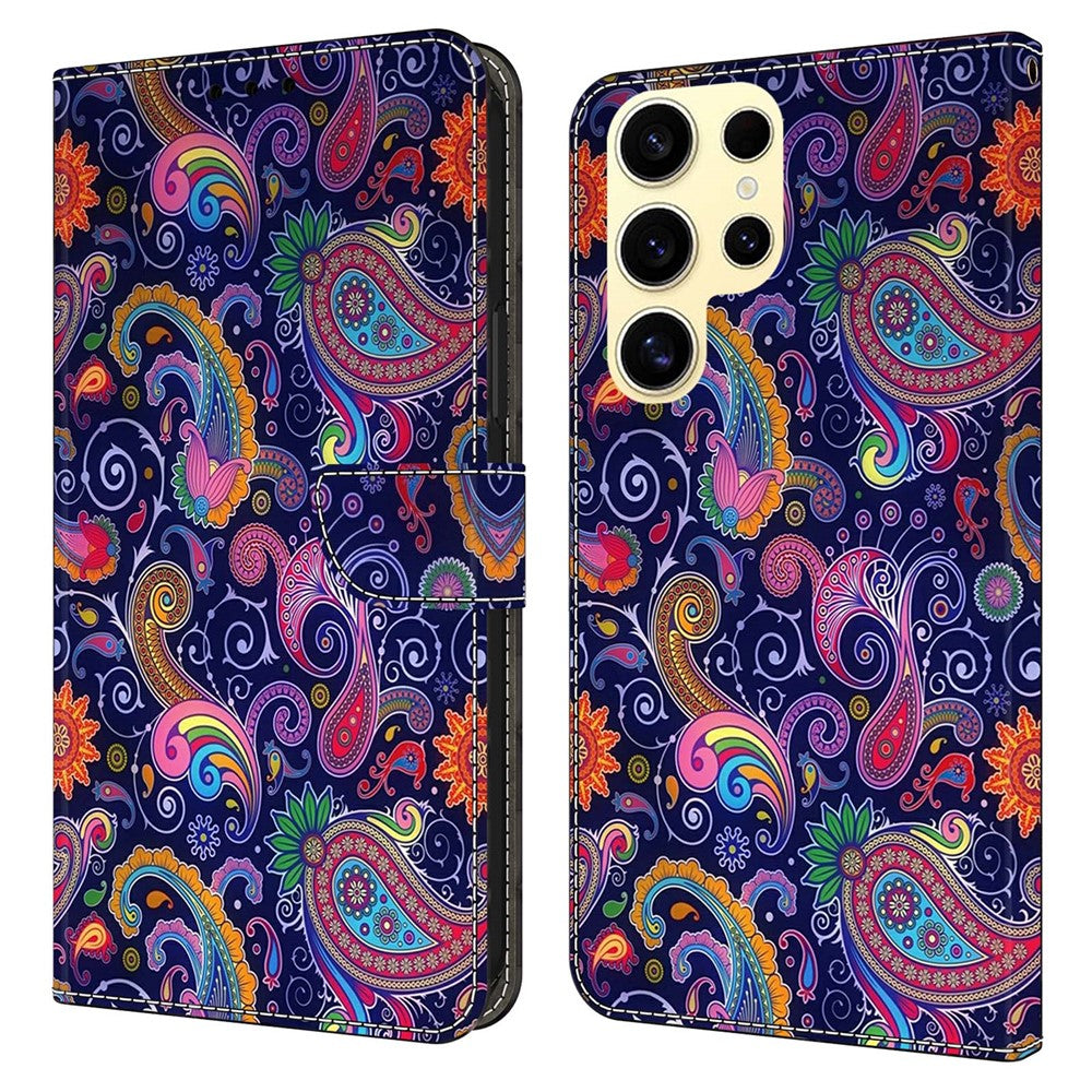 Plånboksfodral för Samsung Galaxy S26 Ultra med mönstertryck, läder, flipfodral