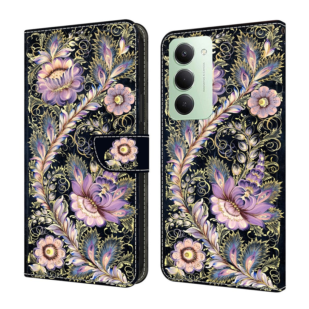 For Xiaomi Redmi 15 4G (EU) (171mm) Wallet Case Pattern Printing Stand Leather Flip Phone Cover