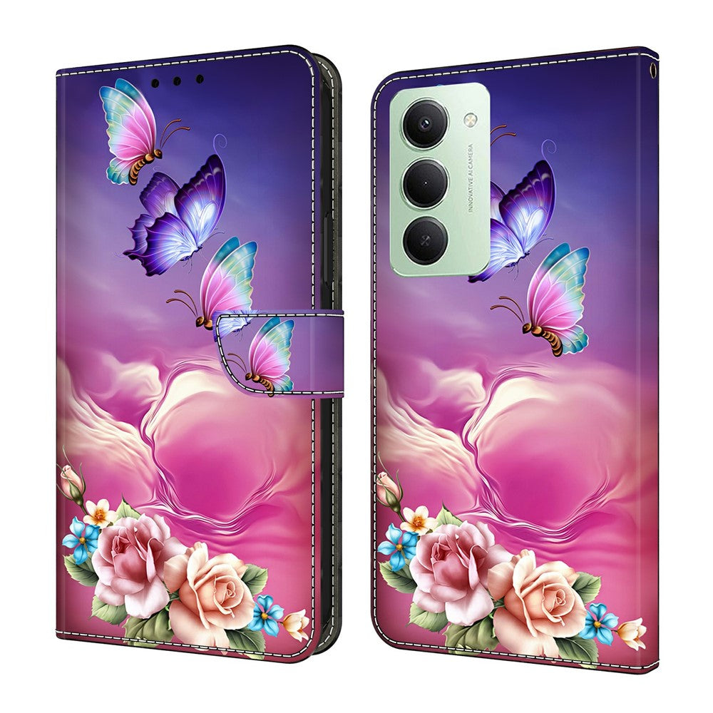 For Xiaomi Redmi 15 4G (EU) (171mm) Wallet Case Pattern Printing Stand Leather Flip Phone Cover