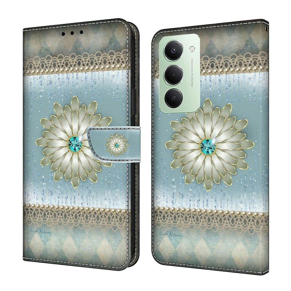 For Xiaomi Redmi 15 4G (EU) (171mm) Wallet Case Pattern Printing Stand Leather Flip Phone Cover