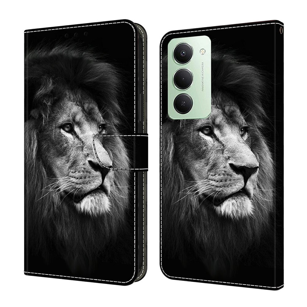 For Xiaomi Redmi 15 4G (EU) (171mm) Wallet Case Pattern Printing Stand Leather Flip Phone Cover