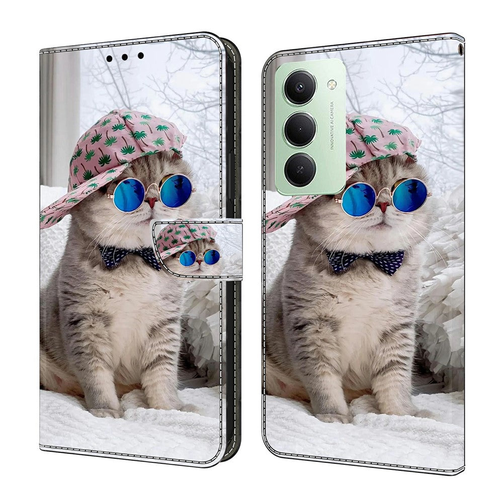 For Xiaomi Redmi 15 4G (EU) (171mm) Wallet Case Pattern Printing Stand Leather Flip Phone Cover