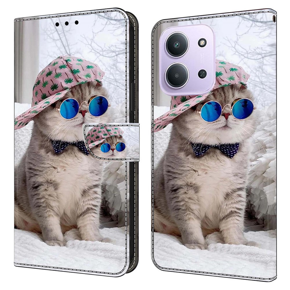 For Xiaomi Redmi 15C 4G (Global) (171mm)  /  Poco C85 4G (171mm) Wallet Case Pattern Printing Stand Leather Flip Phone Cover