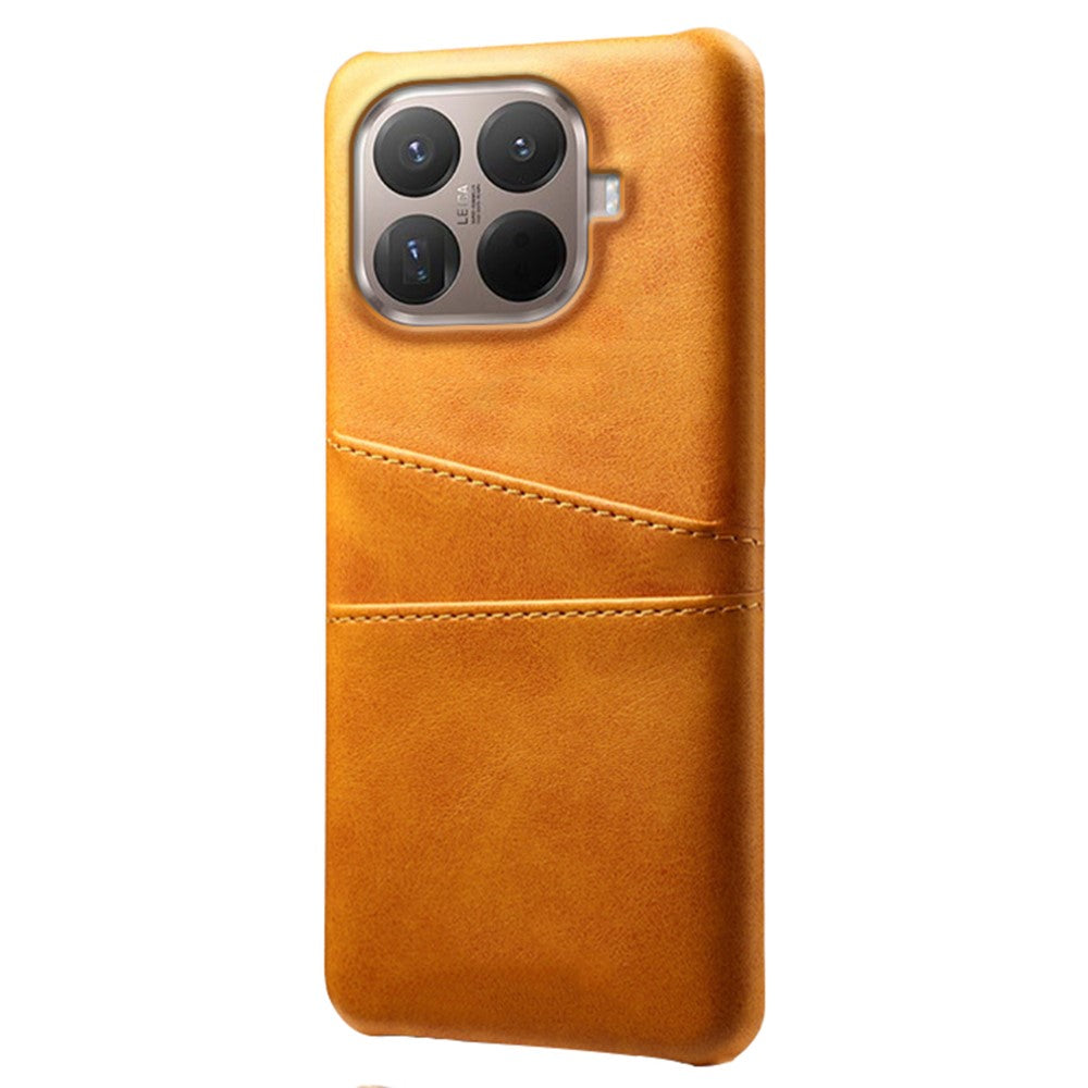 For Xiaomi 15T Pro Case Dual Card Slots PU Leather + Hard PC Phone Cover